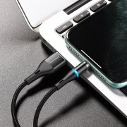 Кабель заряджання Apple Borofone BU16 Skill magnetic USB to Lightning (1.2m) Чорний