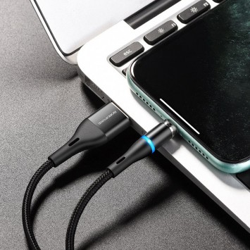 Кабель зарядки Apple Borofone BU16 Skill magnetic USB to Lightning (1.2m) Черный - Lightning - изображение 3