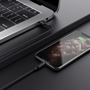 Кабель заряджання Apple Borofone BX41 Amiable USB to Lightning (1m) Чорний - Lightning - зображення 7 