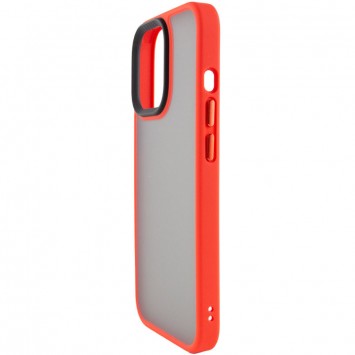 TPU+PC чехол для Apple iPhone 14 (6.1"") - Metal Buttons Красный - Чехлы для iPhone 14 - изображение 1