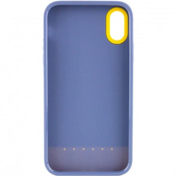 Чехол для Apple iPhone XR (6.1"") - TPU+PC Bichromatic Blue / Yellow - Чехлы для iPhone XR - изображение 1
