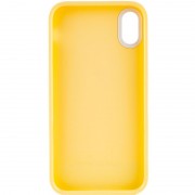 Чехол TPU+PC Bichromatic для Apple iPhone X / XS (5.8"") Creamy-yellow / White