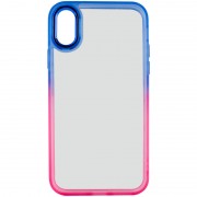 Чохол для Apple iPhone XR (6.1"") - TPU+PC Fresh sip series Синій / Рожевий