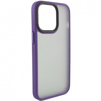 TPU+PC чехол для Apple iPhone 14 Plus (6.7"") - Metal Buttons Темно-фиолетовый - Чехлы для iPhone 14 Plus - изображение 1