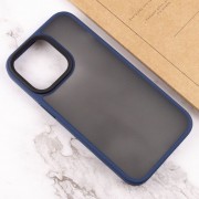 TPU+PC чехол для Apple iPhone 14 Pro (6.1"") - Metal Buttons Синий