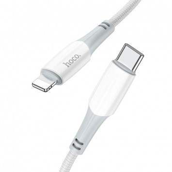 Кабель заряджання Apple Hoco X70 PD Type-C to Lightning (1m) Білий - Lightning - зображення 1 