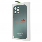Чохол для Apple iPhone 12 Pro (6.1"") - TPU+Glass Sapphire matte case Cangling Green