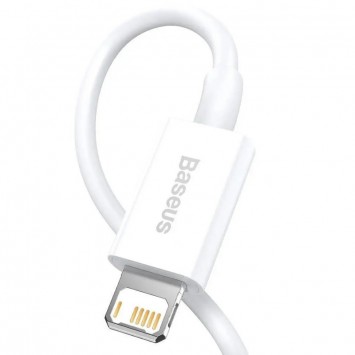 Кабель заряджання Apple Baseus Superior Series Fast Charging Lightning Cable 2.4A (1.5m) (CALYS-B) Білий - Lightning - зображення 2 