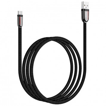 Дата кабель Hoco U74 "Grand" MicroUSB (1.2m) Чорний - MicroUSB кабелі - зображення 1 