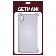 TPU чехол GETMAN Ease logo усиленные углы для Apple iPhone XR (6.1"") Серый (прозрачный)