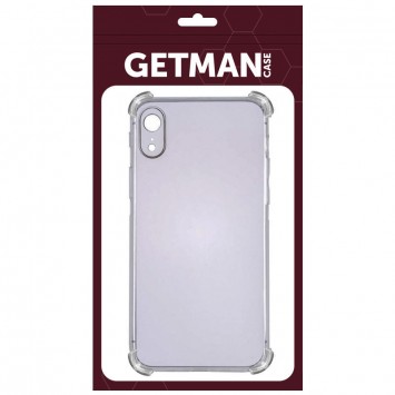 TPU чехол GETMAN Ease logo усиленные углы для Apple iPhone XR (6.1"") Серый (прозрачный) - Чехлы для iPhone XR - изображение 1
