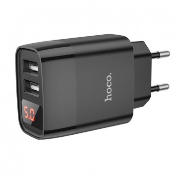 Зарядное устройство для телефона - HOCO C86A (2USB/2.4A) Черный - Сетевые зарядные устройства (220 В) - изображение 2