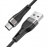 USB зарядний кабель Borofone BX46 Rush USB to Type-C (1m) Чорний