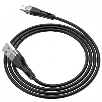 USB зарядний кабель Borofone BX46 Rush USB to Type-C (1m) Чорний - Type-C кабелі - зображення 3 