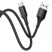 Дата кабель Borofone BX54 Ultra bright USB to MicroUSB (1m) Чорний