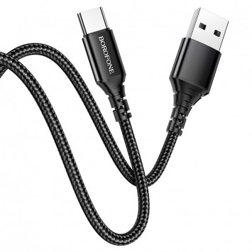 USB зарядний кабель Borofone BX54 Ultra bright USB to Type-C (1m) Чорний - Type-C кабелі - зображення 1 