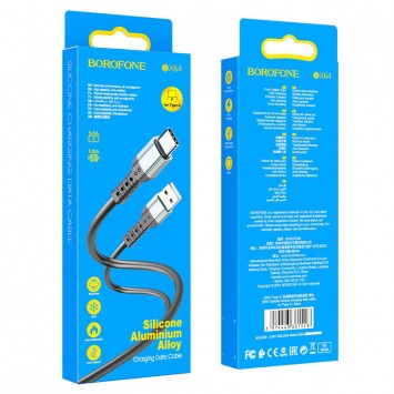 USB кабель для телефону Borofone BX64 Special USB to Type-C (1m) Чорний - Type-C кабелі - зображення 4 