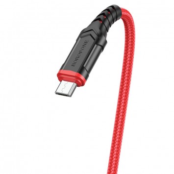 Дата кабель Borofone BX67 USB to MicroUSB (1m) Червоний - MicroUSB кабелі - зображення 2 