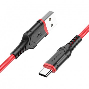 USB кабель зарядки Borofone BX67 USB to Type-C (1m) Красный - Type-C кабели - изображение 1