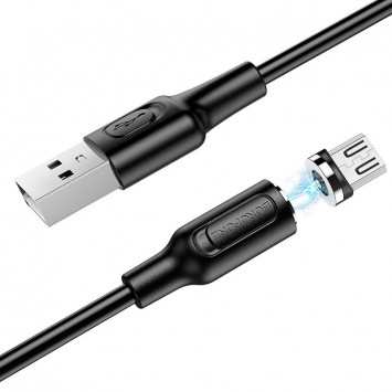 Магнітний кабель Borofone BX41 Amiable USB to MicroUSB (1m) Чорний - MicroUSB кабелі - зображення 3 