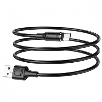 USB зарядний кабель Borofone BX41 Amiable USB to Type-C (1m) Чорний - Type-C кабелі - зображення 4 