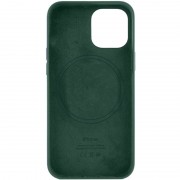 Шкіряний чохол для Apple iPhone 14 (6.1"") - Leather Case (AA) with MagSafe Military green