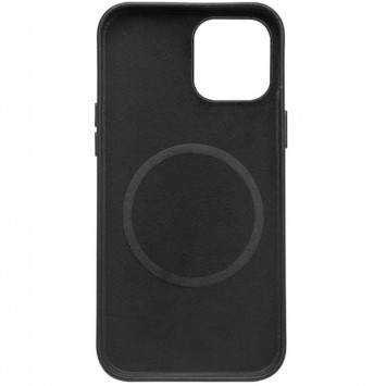 Черный кожаный чехол Leather Case (AA) с функцией MagSafe для Apple iPhone 14 Plus 6.7 дюймов