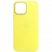 Шкіряний чохол для iPhone 14 Pro Max (6.7"") - Leather Case (AA) with MagSafe Yellow