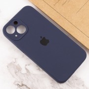 Чохол Apple iPhone 14 Plus (6.7"") - Silicone Case Full Camera Protective (AA) Темно-синій / Midnight blue