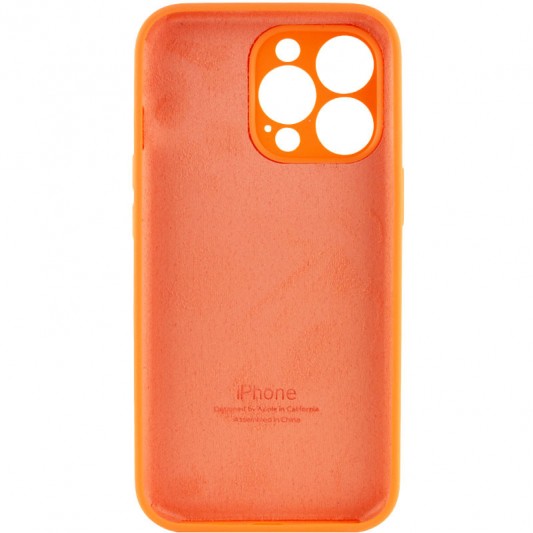 Чохол для Apple iPhone 14 Pro (6.1"") - Silicone Case Full Camera Protective (AA) Помаранчевий / Kumquat - зображення 1 