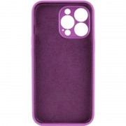 Чохол Apple iPhone 14 Pro Max (6.7"") - Silicone Case Full Camera Protective (AA) Фіолетовий / Grape