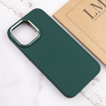 TPU чехол для Apple iPhone 14 Pro Max (6.7"") - Bonbon Metal Style Зеленый / Pine green - Чехлы для iPhone 14 Pro Max - изображение 3