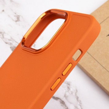 TPU чехол для Apple iPhone 14 Pro Max (6.7"") - Bonbon Metal Style Оранжевый / Papaya - Чехлы для iPhone 14 Pro Max - изображение 4