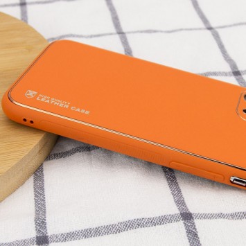 Кожаный чехол для Apple iPhone 14 Pro Max (6.7"") - Xshield Оранжевый / Apricot - Чехлы для iPhone 14 Pro Max - изображение 2
