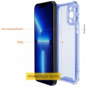 Чехол для Apple iPhone 11 (6.1"") - TPU Ease Carbon color series Синий / Прозрачный