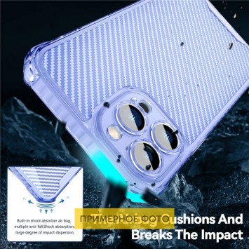 Чехол для Apple iPhone 11 (6.1"") - TPU Ease Carbon color series Синий / Прозрачный - Чехлы для iPhone 11 - изображение 2