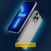 Чохол TPU Ease Carbon color series для Apple iPhone 13 (6.1"") Чорний / Прозорий