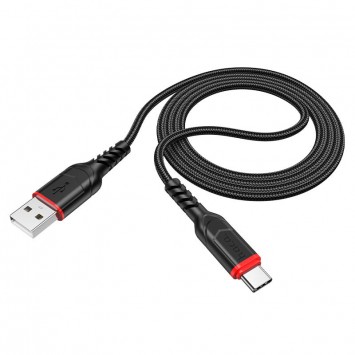USB кабель для телефону Hoco X59 Victory USB to Type-C (1m) Чорний - Type-C кабелі - зображення 1 