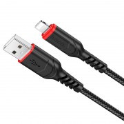Кабель заряджання та синхронізації Hoco X59 Victory USB to Lightning (1m) Чорний