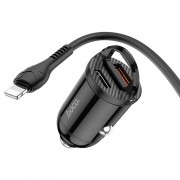 Автомобильная зарядка для телефона Hoco NZ2 Link PD30W+QC3.0 + Type-C + Lightning Черный