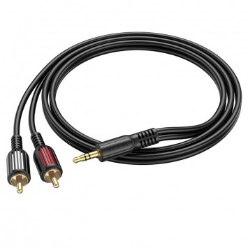 Аудио кабель Borofone BL11 3.5mm to double RCA Черный - Кабели / Переходники - изображение 4