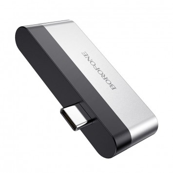 Перехідник Borofone DH2 Type-C to HDMI+USB3.0 Срібний / Чорний - Type-C кабелі - зображення 2 