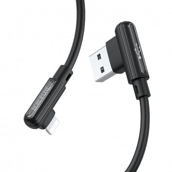 Кабель зарядки и синхронизации Borofone BX58 Lucky USB to Lightning (1m) Черный - Lightning - изображение 1