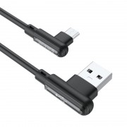 Дата кабель Borofone BX58 Lucky USB to MicroUSB (1m) Чорний