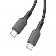 USB кабель для телефону Borofone BX70 Type-C to Type-C 60W (1m) Чорний