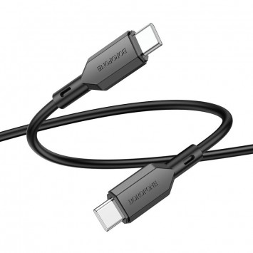 USB кабель для телефону Borofone BX70 Type-C to Type-C 60W (1m) Чорний - Type-C кабелі - зображення 2 