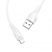 Дата кабель Borofone BX18 Optimal USB to MicroUSB (2m) Белый