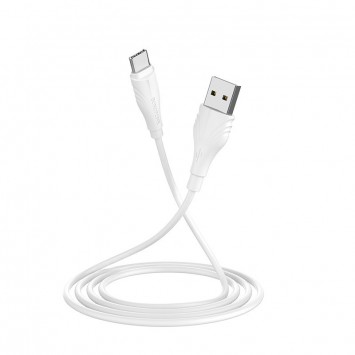 USB зарядний кабель Borofone BX18 Optimal USB to Type-C (3m) Білий - Type-C кабелі - зображення 3 