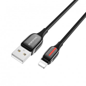 Кабель заряджання та синхронізації Borofone BU14 Heroic USB to Lightning (1.2m) Чорний - Lightning - зображення 2 