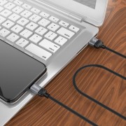 Кабель зарядки и синхронизации Borofone BX28 Dignity USB to Lightning (1m) Metal gray